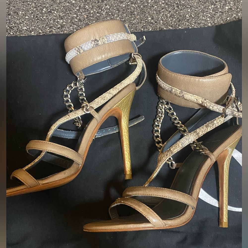 Monica Chiang heel cuff sandal